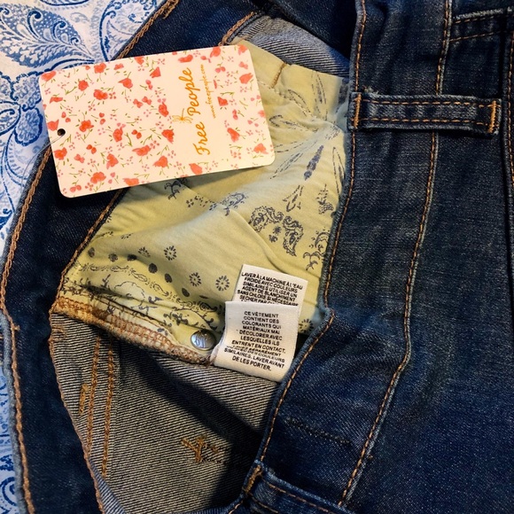 FREE PEOPLE Teagan Denim Mini Skirt - Picture 7 of 7